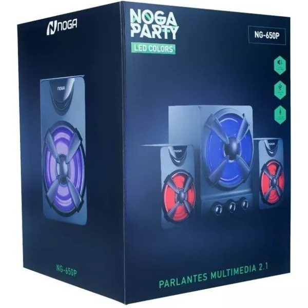 PARLANTES 2.1 LED [NG 650P] [NOGANET]