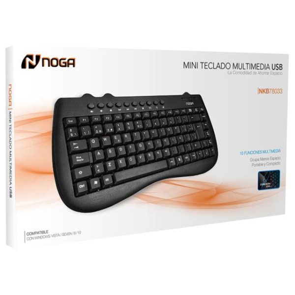MINI TECLADO MULTIMEDIA USB ESPAÑOL [NKB 78033] [NOGANET]