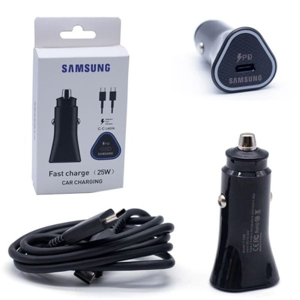 CARGADOR DE AUTO ALTERNATIVO SAMSUNG 25W CON CABLE [TIPO C]  A [TIPO C] [PD25W]