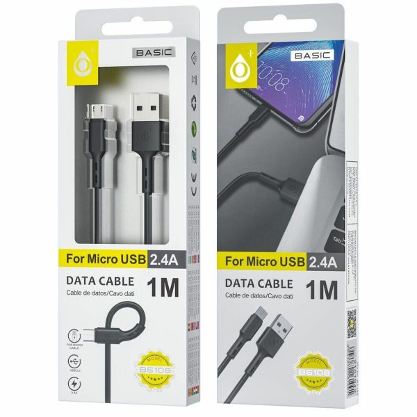 CABLE DE DATOS USB MICRO USB 2.4A [ONEPLUS] [EXCELENTE CALIDAD] [B6108]