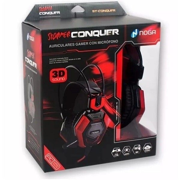 AURICULAR GAMER CON MICROFONO STORMER [CONQUER] [NOGANET]