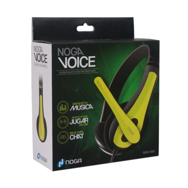 AURICULAR CON MICROFONO VOICE [NGV400] [NOGANET] [VARIOS COLORES]
