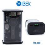 Power Bank Ibek 10.000 Mah Con Con Puertos Tipo C Y Usb Con Carga Rapida [Pd188]