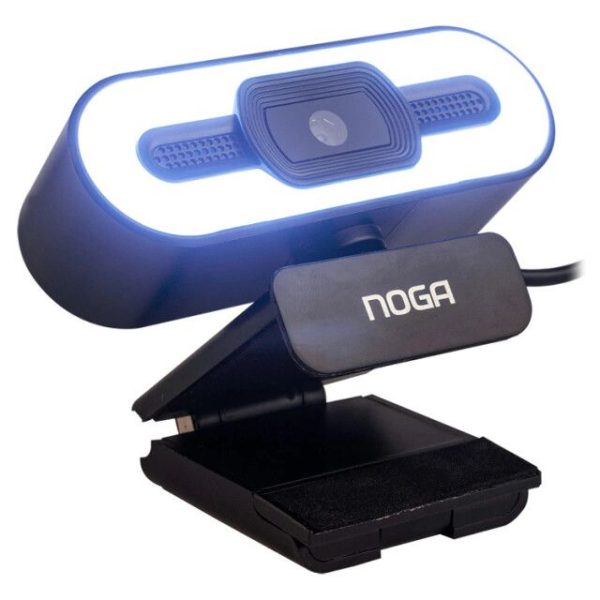 WEBCAM CON MICROFONO 2K CON LUZ LED Y TRIPODE 2048 px X 1546 px [NGW 120] [NOGANET]
