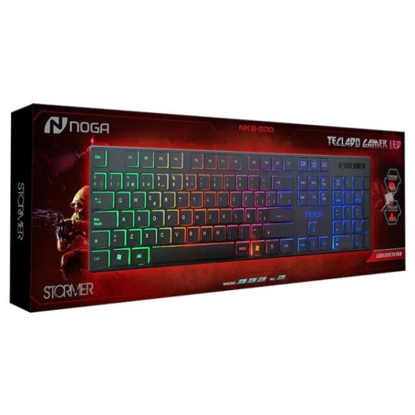 TECLADO GAMER RETROILUMINADO ESPAÑOL [NKB 500] [NOGANET]
