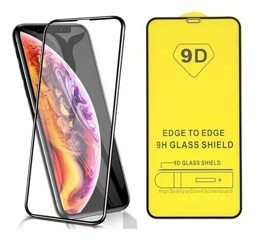 GLASS / TEMPLADO IPHONE 14 PLUS [9D] [NEGRO]