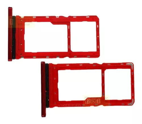 BANDEJA PORTA SIM MOTO G8 PLUS [1 SIM] [ROJO]