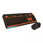 Kit Teclado Y Mouse Gamer Inalambrico Noga [Negro Y Naranja] [Nkb40Nj]