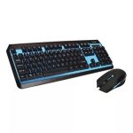 Kit Teclado Y Mouse Gamer Inalambrico Noga [Negro Y Azul] [Nkb40Az]