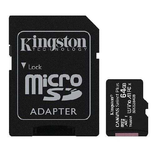 MEMORIA KINGSTON MICRO SD-HC 64GB 2EN1 100MB/S CANVAS SELECT PLUS [CLASE 10] [ORIGINAL]
