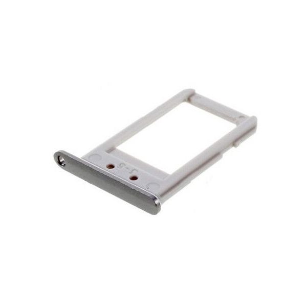 BANDEJA PORTA SIM SAMSUNG S6 EDGE G925 [PLATEADO GRIS] [1 SIM]