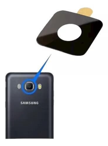 VIDRIO LENTE DE CAMARA SAMSUNG J6 [NEGRO]