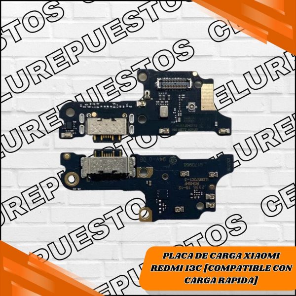 PLACA DE CARGA XIAOMI REDMI 13C [COMPATIBLE CON CARGA RAPIDA]