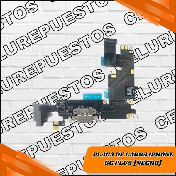 PLACA DE CARGA IPHONE 6G PLUS [NEGRO]