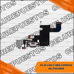 Placa De Carga Iphone 6G [Negro]