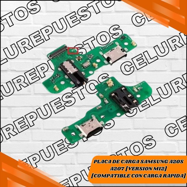 PLACA DE CARGA SAMSUNG A20S A207 [VERSION M12] [COMPATIBLE CON CARGA RAPIDA]