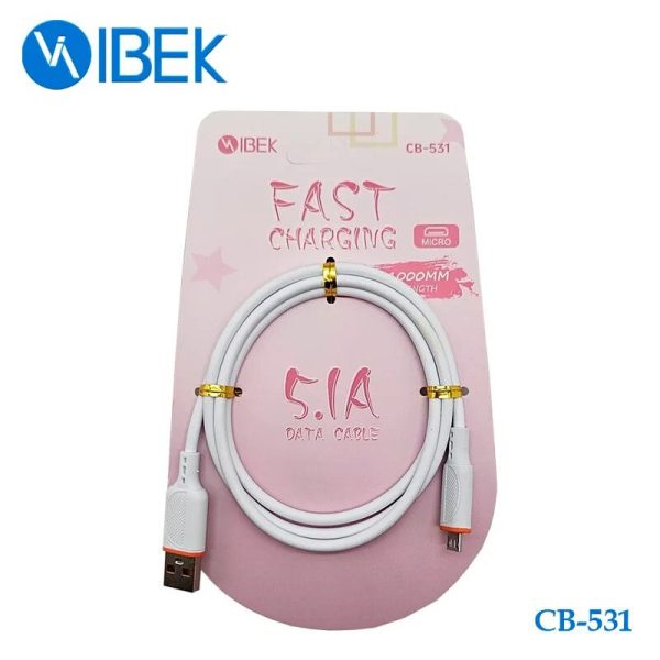 CABLE ENGOMADO USB A [MICRO USB] 1M 5.1A [IBEK] [CB 531]