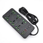 Zapatilla Alargue 6 Enchufe 3 Puertos Usb + 1 Type C 2M 220V 3000W