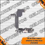 Placa De Carga Iphone 15 Pro Max [Negro]