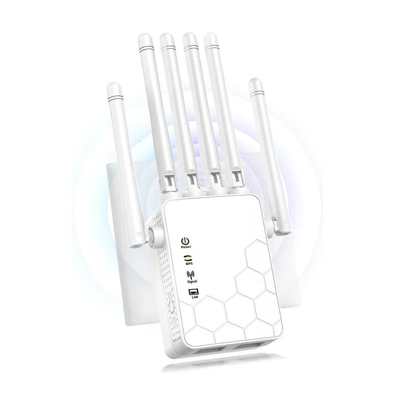 AMPLIFICADOR REPETIDOR DE SEÑAL WIFI CON 6 ANTENAS TRS 3 Amplificador Repetidor De Señal Wifi Con 6 Antenas Trs 3 - Imagen 1