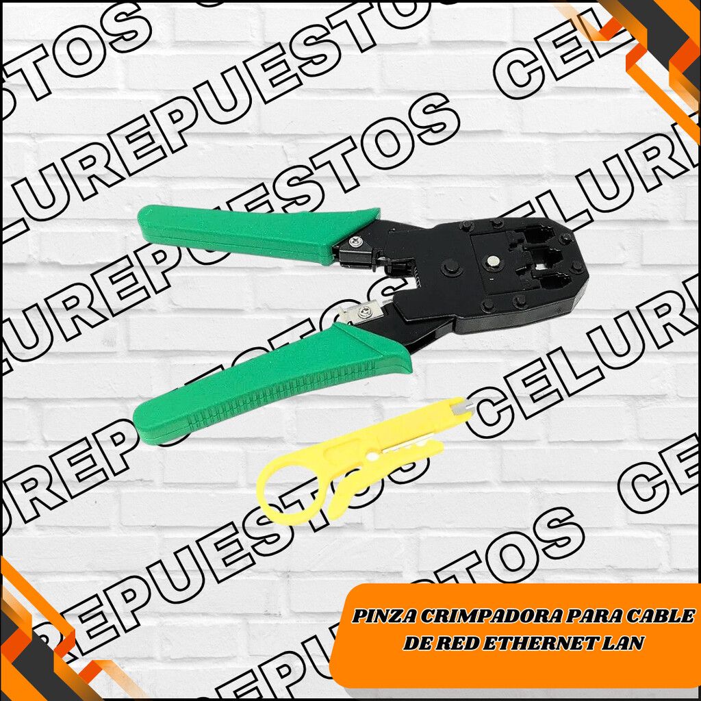 PINZA CRIMPADORA PARA CABLE DE RED ETHERNET LAN Pinza Crimpadora Para Cable De Red Ethernet Lan - Imagen 1
