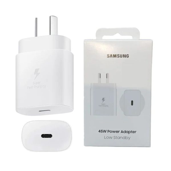 CABEZAL CARGADOR DE PARED SAMSUNG 45W [TIPO C] [PATA ARG]