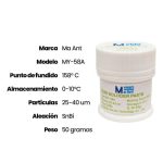 Pasta Para Soldar Ma Ant 58A 50Gs - Imagen 2