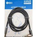 Cable Auxiliar 3.5Mm A 3.5Mm Engomado Ficha 90 Grados [Ibek] [Au 3503]