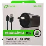 Cargador De Pared Carga Rapida 3A Con Cable [Micro Usb]  [Nga 358] [Noganet]