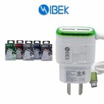 Cargador De Pared Ibek 3.8A Con Cable [Micro Usb] [Ib 3802] [2 Puertos Usb]