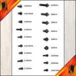 Pack De 100 Tornillos Para Equipos Samsung 1.4X3.5 [Negros]