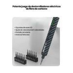 Destornillador Electrico Fibra De Carbono Relife E1 12 Puntas - Imagen 2