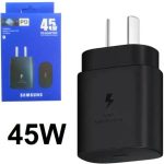 Cabezal Cargador De Pared Samsung 45W [Tipo C] [Pata Arg] [Caja Azul]