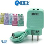 Cargador De Pared Ibek 3.8A Con Cable [Micro Usb] [Ib 4803] [2 Puertos Usb]