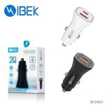 Cargador De Auto 20w 1 Puerto [Usb] 1 Puerto [Tipo C] [Ibek] [Ib 25423]